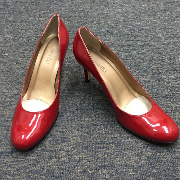 Vaneli Shoes - Vaneli red patent pumps