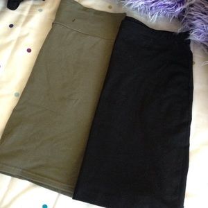 Two bodycon skirts