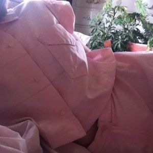 Vintage Pastel Pink Skirt and Shirt Set