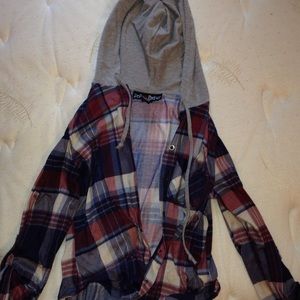 Hoodie flannel