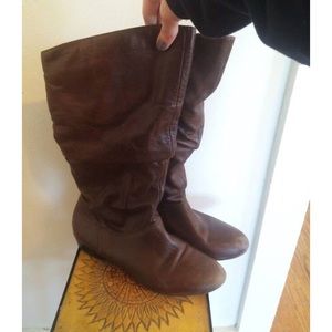 Aldo Brown Leather Boots