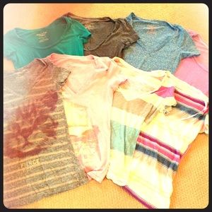 Set of 8 American Eagle Outfitters Tees size Small