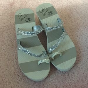 Silver Colin Stuart Sandals
