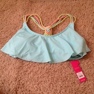 Xhilaration light baby blue bikini top
