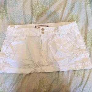 Abercrombie and Fitch white cargo skirt