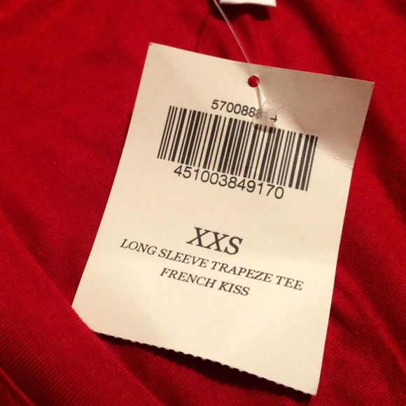 Boston Proper Red  Trapeze Tee - Picture 3 of 3