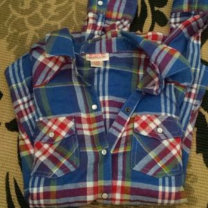 Blue flannel shirt