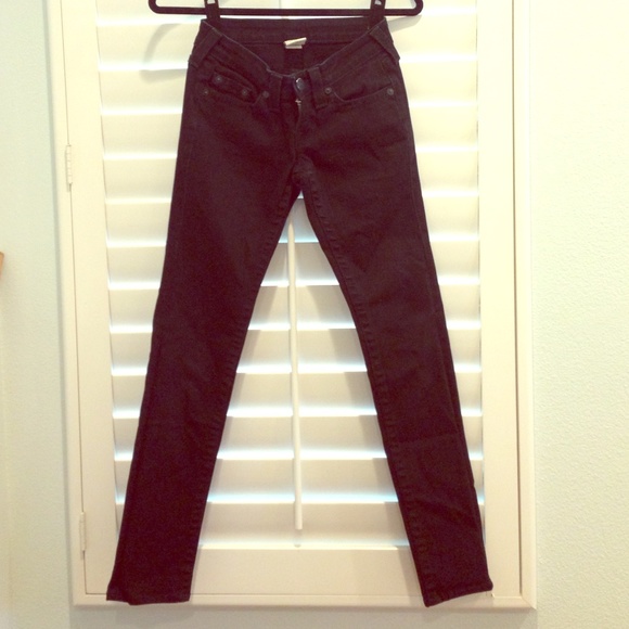 True religion black skinny jeans