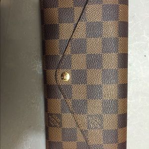 100% authentic lv damier ebene wallet