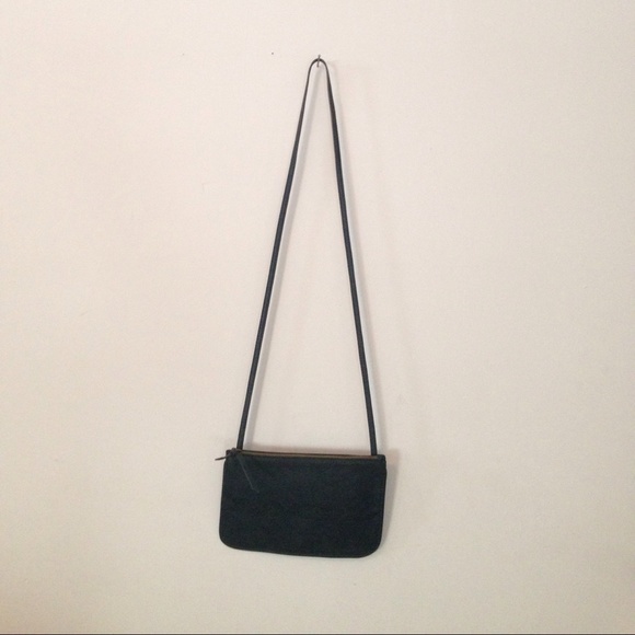 Dark green cross body purse