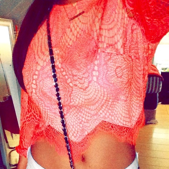 Lace crop top