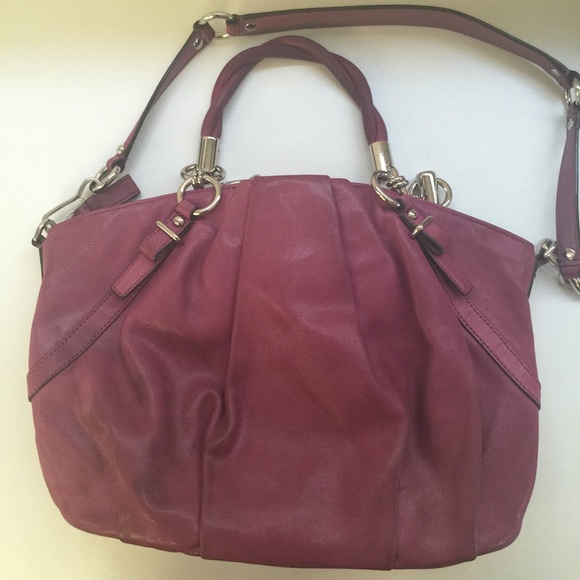 ๐2Xs HP๐AUTHENTIC COACH MADISON LEATHER SATCHEL - Picture 2 of 4