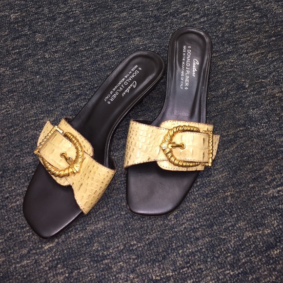 Donald J. Pliner Shoes - Donald J. Pliner gold shoe