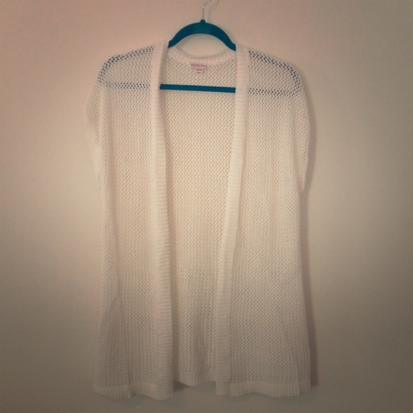 Merona white short sleeve sweater