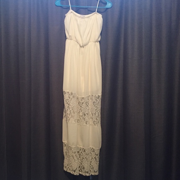 Strapless maxi dress