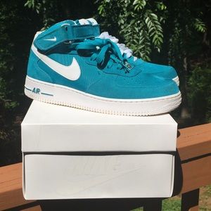 Men's Nike Teal Suede AF1