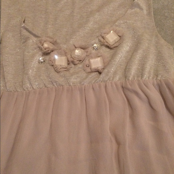 Anthropologie Taupe Top - Picture 2 of 4