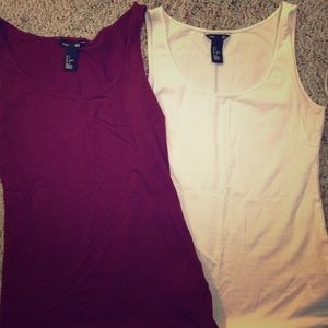 *SOLD* H&M Basic Tanks (2) Both Size Small