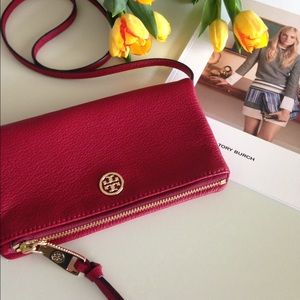 Tory Burch Pebbled Foldover Robinson