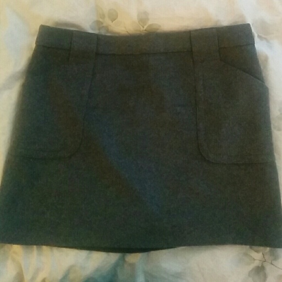 **J. Crew Felted Wool Patch Pocket Mini Skirt**