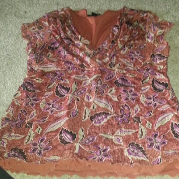 Style & co v neck dressy top XL