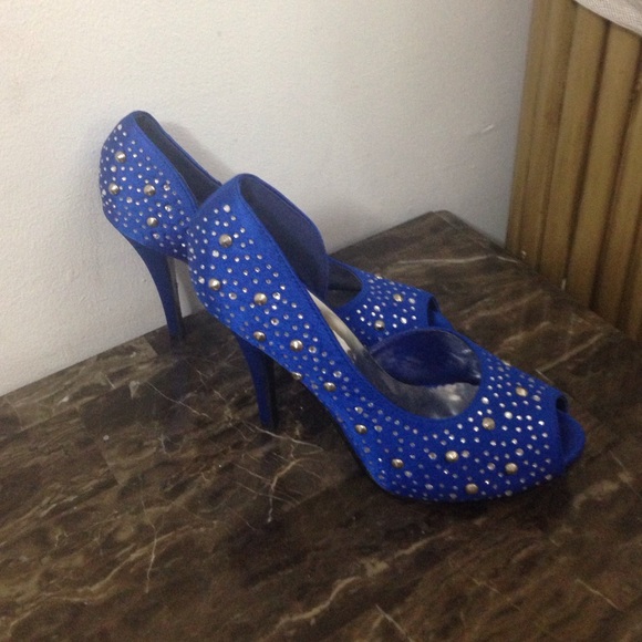 Royal blue heels - Picture 3 of 4