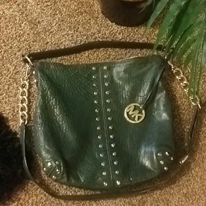 Green Michel Kors Hobo Bag