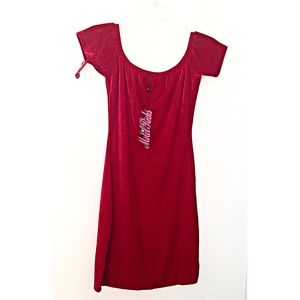 BNWT Motel Rocks. Red Velvet Dress.