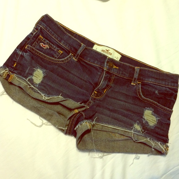 Distressed Hollister Jean shorts