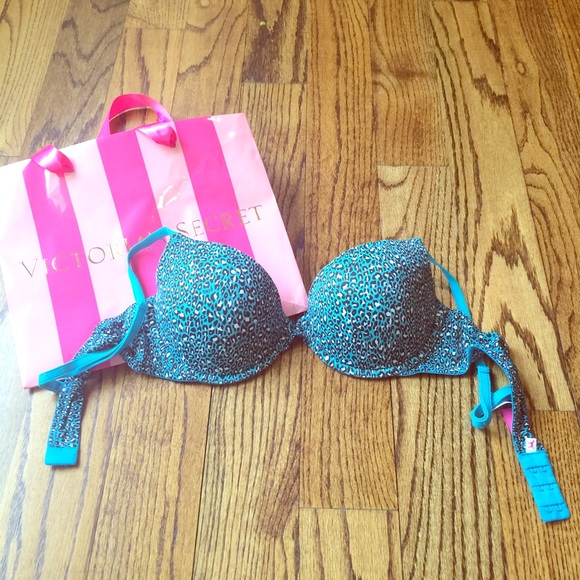 💞VS PINK leopard pattern daily bra 36B💞