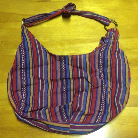 Striped bag