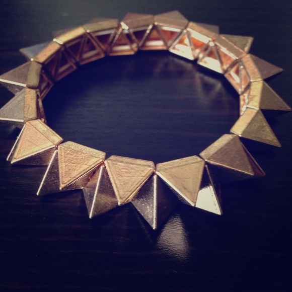 Rose gold studded bracelet