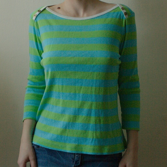striped sailor boatneck tee shirt