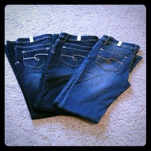 Three new pairs of Justice girls jeans bundle