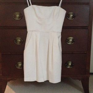 BCBG Maxazria Cream Strapless Dress