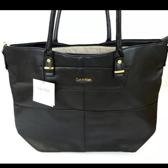 Calvin Klein Black Large Carry All Tote - New
