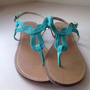Teal sandals