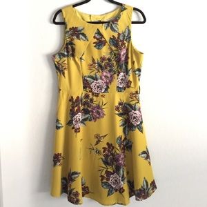 Mustard Cut Out Dress