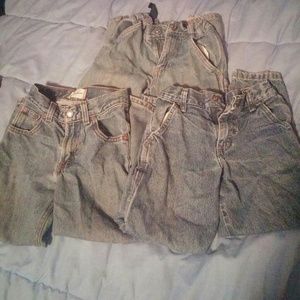 Three pairs of 'work' jeans