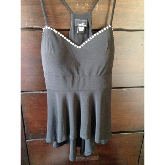 ❌ SOLD❌Black spaghetti strap blouse!