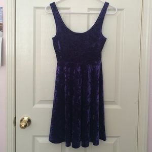 Velvet purple dress