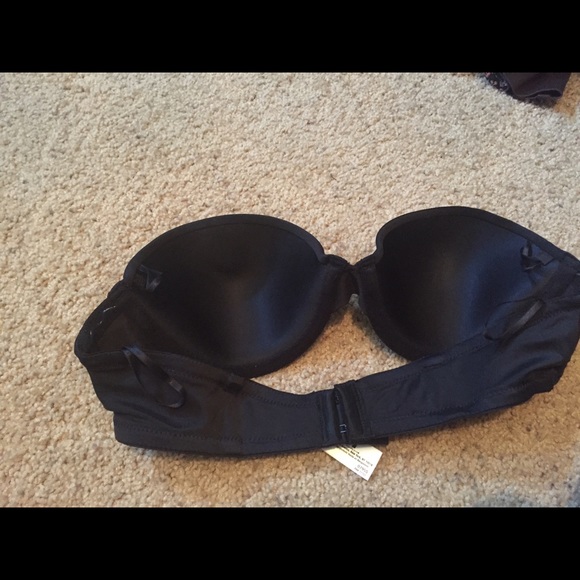 👙 strapless black bra 👙