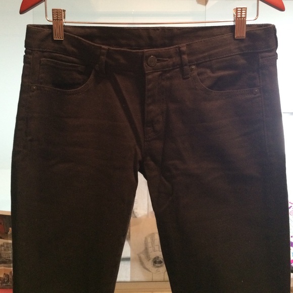 UNIQLO black denim jeans, 27x34, size 10 pants