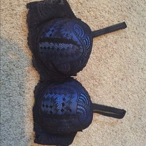 👙 super cute blue lace push-up bra 👙