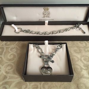 Authentic Juicy Couture Heart Padlock Set