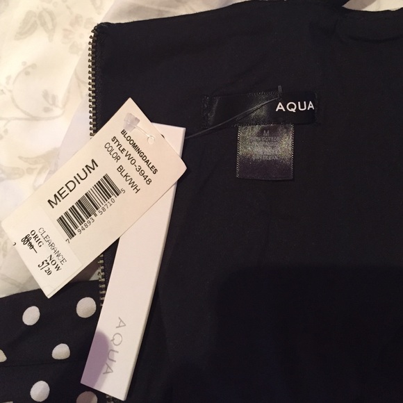 Polka Dot Dress AQUA - Picture 4 of 4