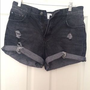Dark denim urban shorts