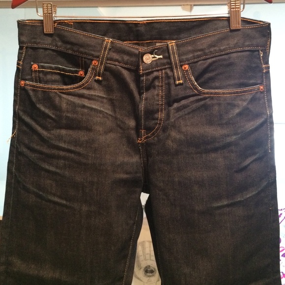 LEVI's 501 straight leg dark blue jeans, 28x32