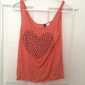 Heart beaded tank
