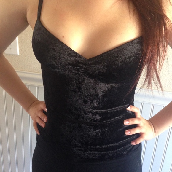 Crushed Velvet Push-up Top